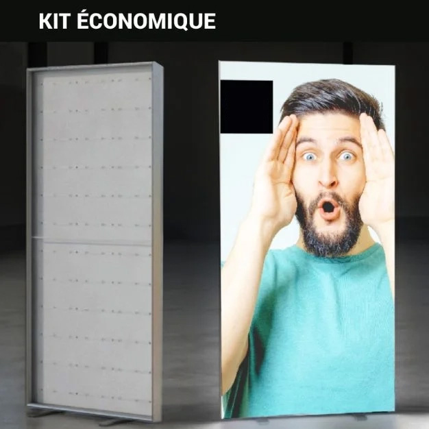 Vous souhaitez avoir une solution lumineuse et économique, pensez à notre stand rétro éclairé économique !