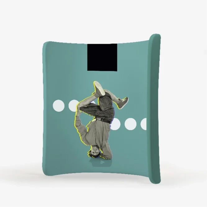 Un design original réutilisable et personnalisable pour ce stand anse