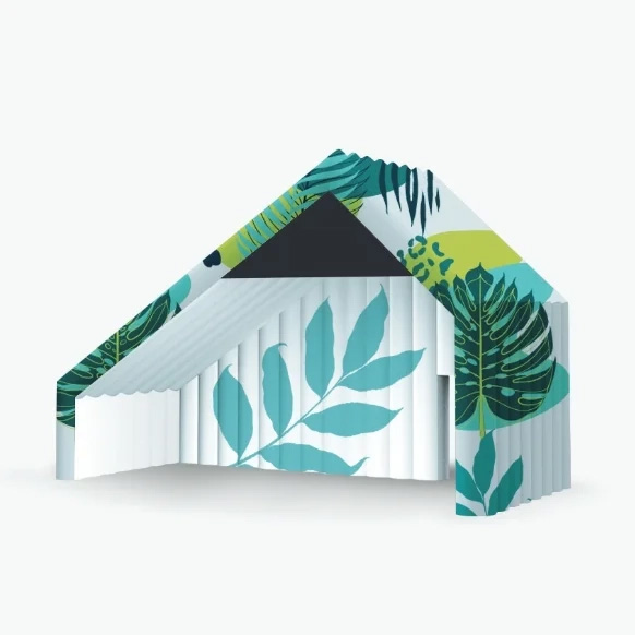 Une tente gonflable alimentée sur secteur. Grande surface d'accueil pour un évènement de grande envergure.