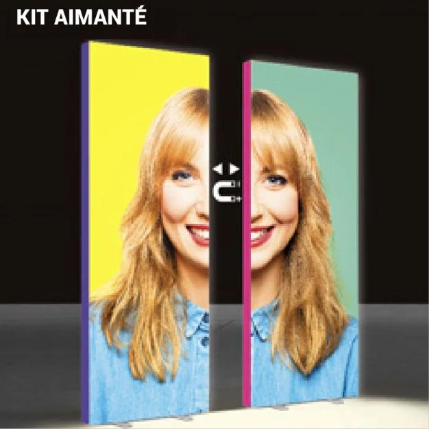 totem publicitaire lumineux aimanté
