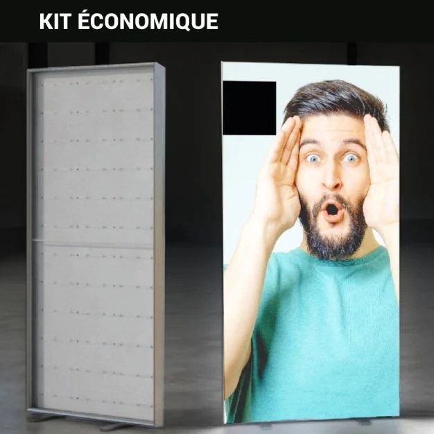 totem publicitaire lumineux économique