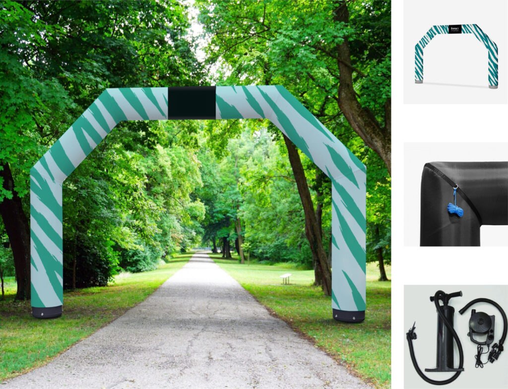 arche signalétique gonflable