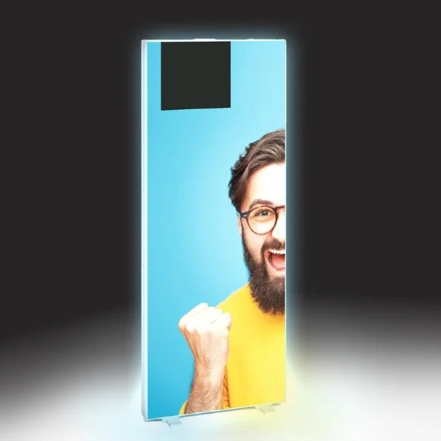 totem publicitaire lumineux PVC innovant
