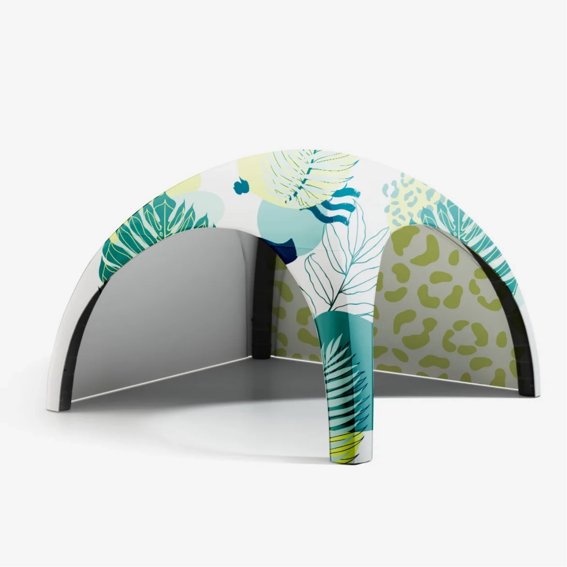 tente gonflable stand exterieur
