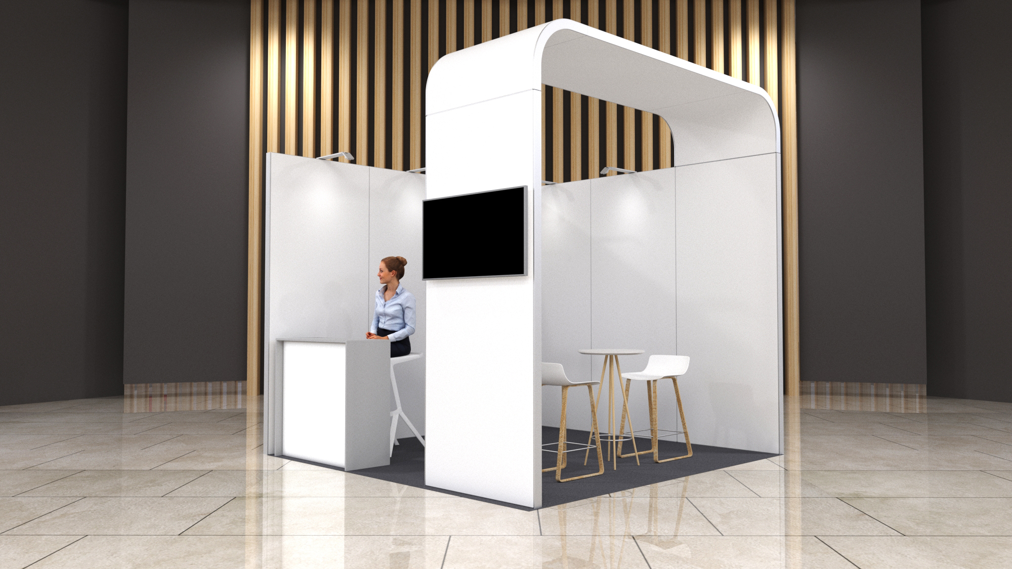 stand intérieur 12m2
