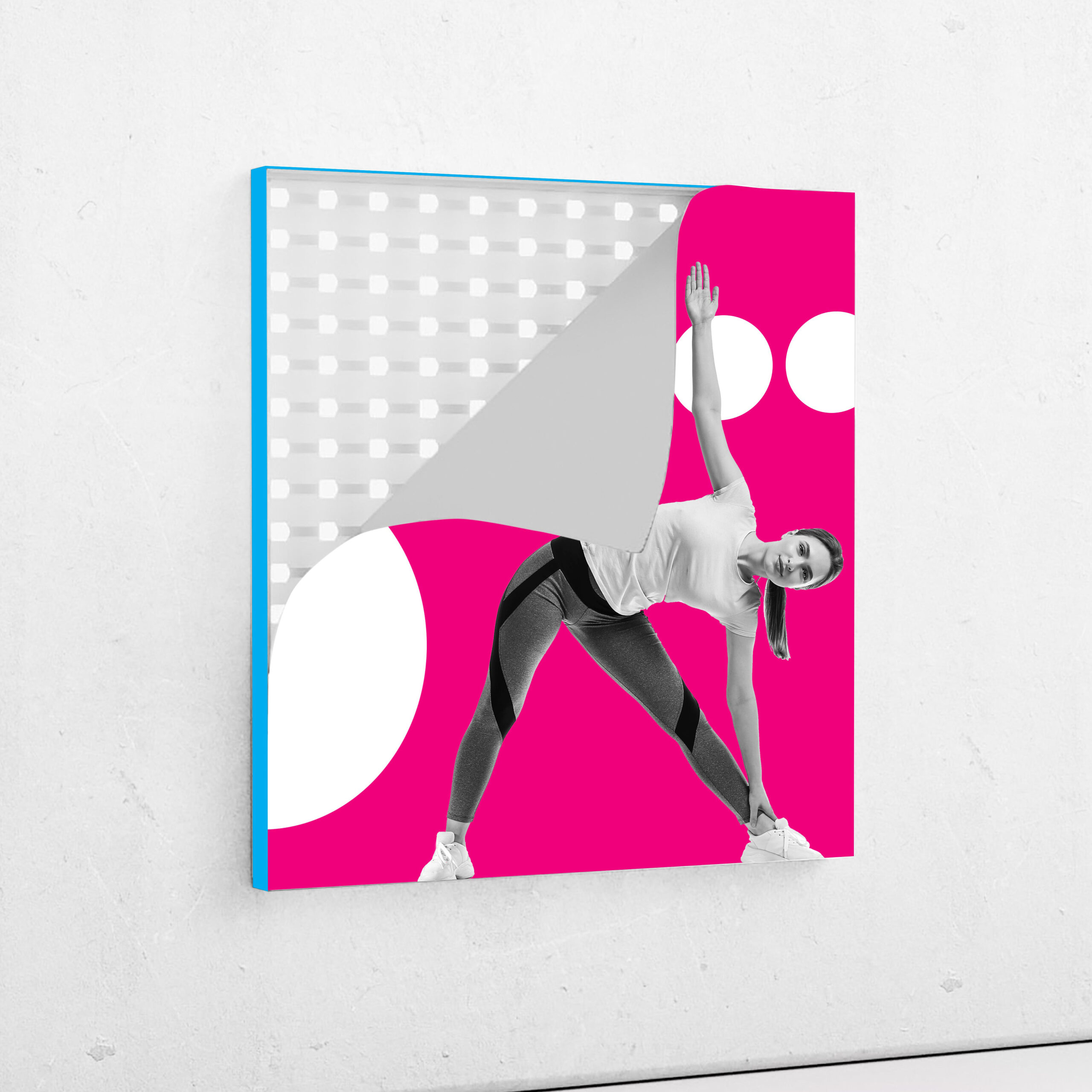 cadre publicitaire mural