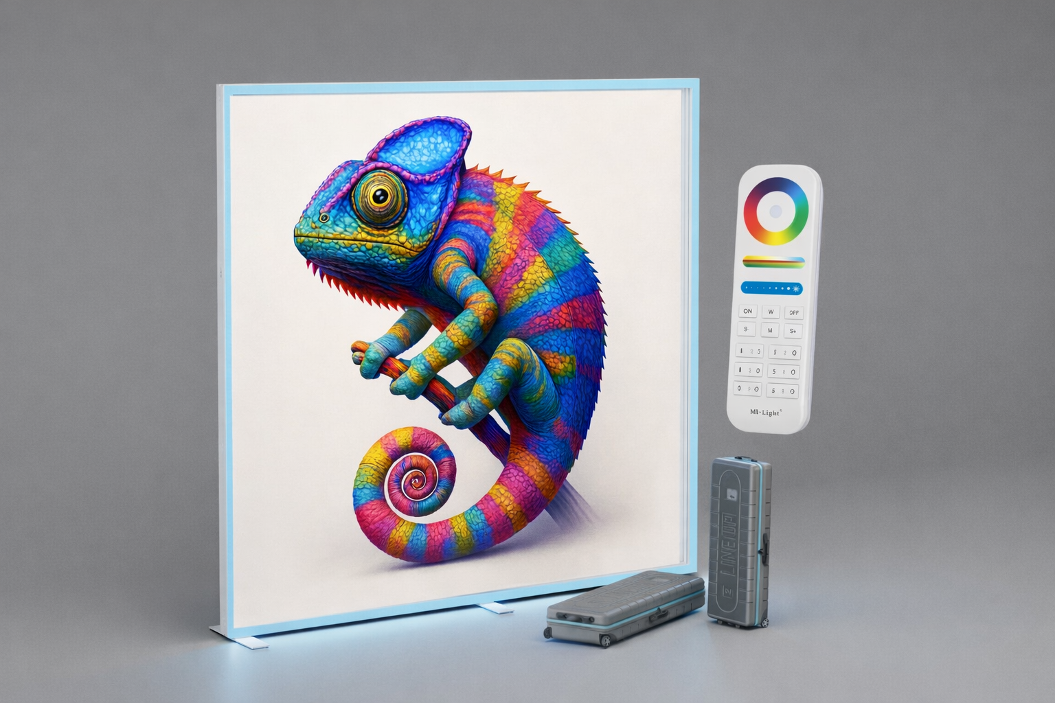 Panneau-lumineux-RVB-avec télécommande